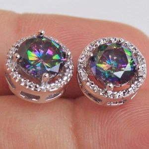 18K White Gold Filled Mystical Stud Women Earrings